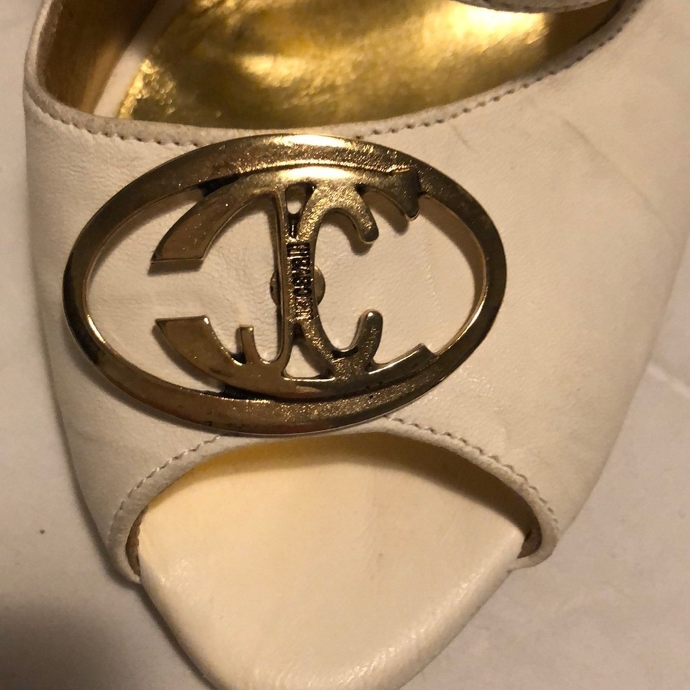 Vintage Just Cavalli calf skin Logo high heels - Picture 3 of 14